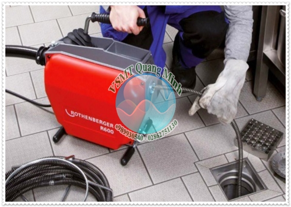 Máy nén khí để thông bồn cầu tắc