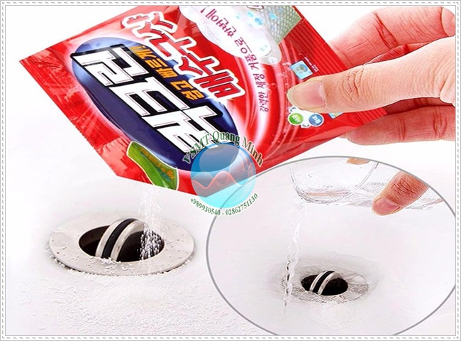 Sử dụng hóa chất, vi sinh vật để thông tắc đường ống