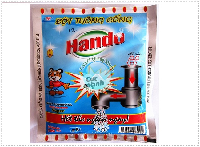 Sử dụng hóa chất, vi sinh vật để thông tắc đường ống