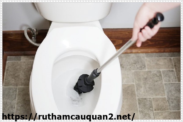 Lấy vật cứng trong bồn cầu